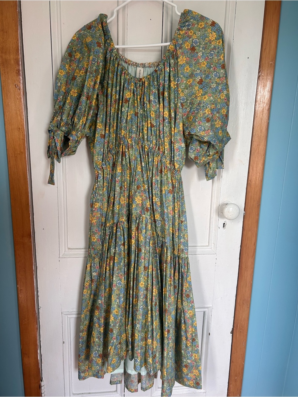 Eliza Faulkner Floral Puffed Sleeve Dress